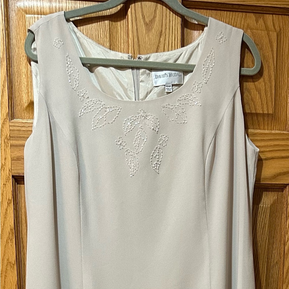 David's Bridal Classic Cream Gown